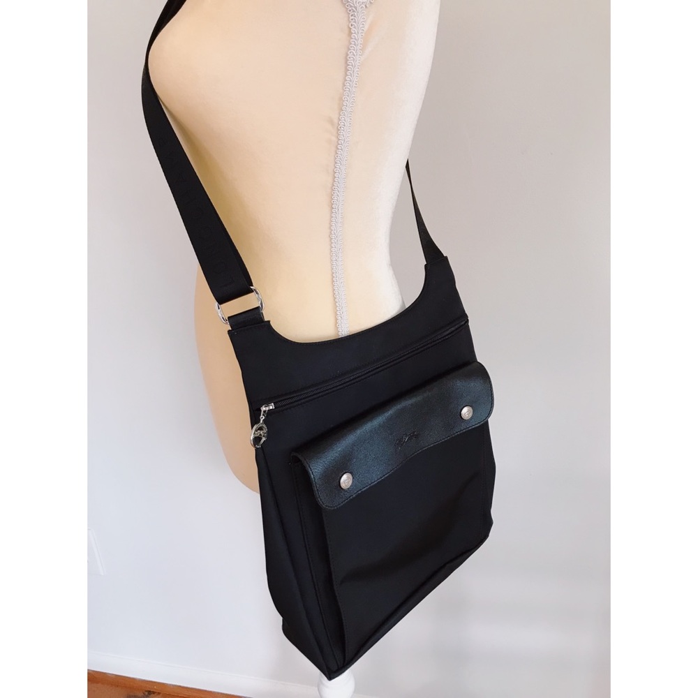 Longchamp Black "Planetes " Crossbody Bag